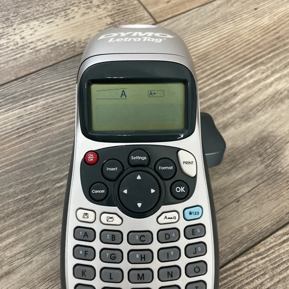 DYMO Letratag Handheld Label Maker LT-100H Gray Silver‎ Portable Tested Working